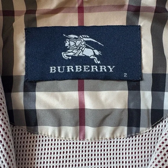 Burberry Toddler Hooded Jacket Red/Maroon Size 2 - Picture 3 of 6